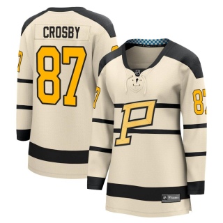 Women's Sidney Crosby Pittsburgh Penguins Fanatics Branded 2023 Winter Classic Jersey - Cream