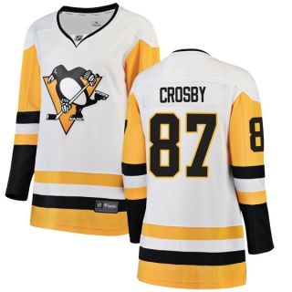 Women's Sidney Crosby Pittsburgh Penguins Fanatics Branded Away Jersey - Breakaway White