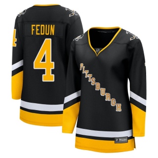 Women's Taylor Fedun Pittsburgh Penguins Fanatics Branded 2021/22 Alternate Breakaway Player Jersey - Premier Black