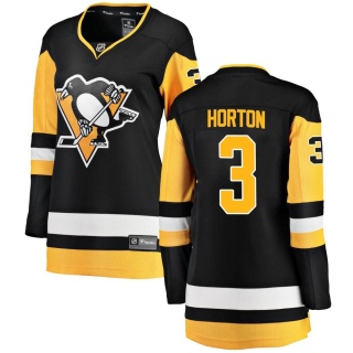 Women's Tim Horton Pittsburgh Penguins Fanatics Branded Home Jersey - Breakaway Black