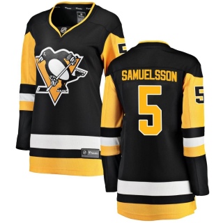 Women's Ulf Samuelsson Pittsburgh Penguins Fanatics Branded Home Jersey - Breakaway Black