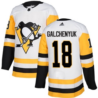 Youth Alex Galchenyuk Pittsburgh Penguins Adidas Away Jersey - Authentic White