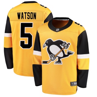 Youth Bryan Watson Pittsburgh Penguins Fanatics Branded Alternate Jersey - Breakaway Gold
