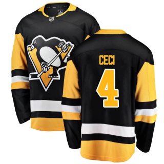 Youth Cody Ceci Pittsburgh Penguins Fanatics Branded Home Jersey - Breakaway Black