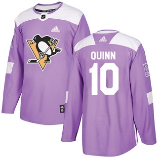 Youth Dan Quinn Pittsburgh Penguins Adidas Fights Cancer Practice Jersey - Authentic Purple