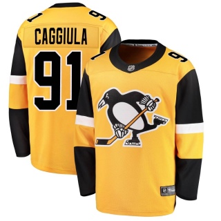 Youth Drake Caggiula Pittsburgh Penguins Fanatics Branded Alternate Jersey - Breakaway Gold