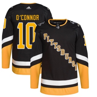 Youth Drew O'Connor Pittsburgh Penguins Adidas 2021/22 Alternate Primegreen Pro Player Jersey - Authentic Black