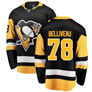 Youth Isaac Belliveau Pittsburgh Penguins Fanatics Branded Home Jersey - Breakaway Black