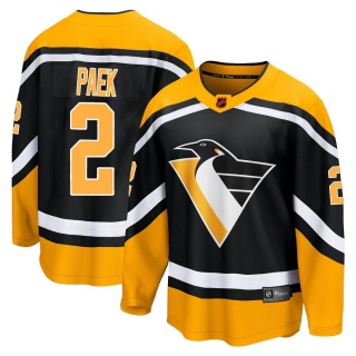 Youth Jim Paek Pittsburgh Penguins Fanatics Branded Special Edition 2.0 Jersey - Breakaway Black