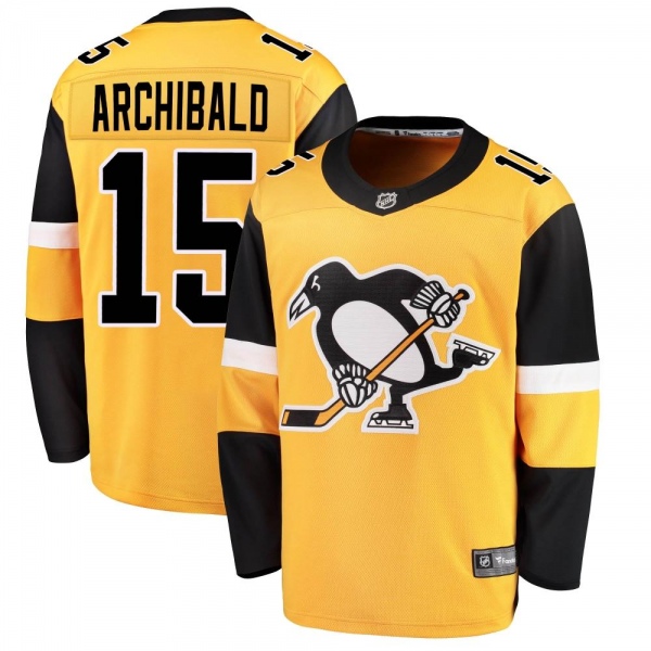 Youth Josh Archibald Pittsburgh Penguins Fanatics Branded Alternate Jersey - Breakaway Gold