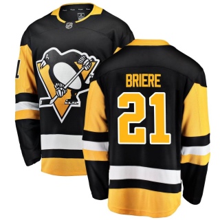 Youth Michel Briere Pittsburgh Penguins Fanatics Branded Home Jersey - Breakaway Black