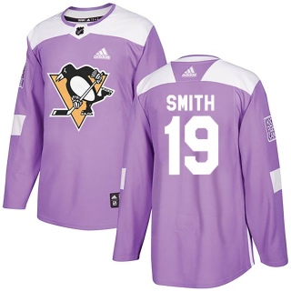 Youth Reilly Smith Pittsburgh Penguins Adidas Fights Cancer Practice Jersey - Authentic Purple