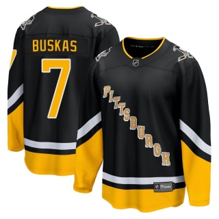 Youth Rod Buskas Pittsburgh Penguins Fanatics Branded 2021/22 Alternate Breakaway Player Jersey - Premier Black