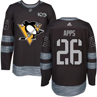 Youth Syl Apps Pittsburgh Penguins 1917- 100th Anniversary Jersey - Authentic Black