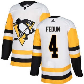 Youth Taylor Fedun Pittsburgh Penguins Adidas Away Jersey - Authentic White