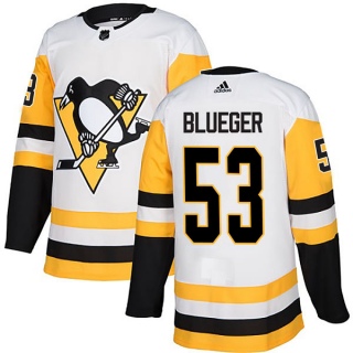 Youth Teddy Blueger Pittsburgh Penguins Adidas Away Jersey - Authentic White