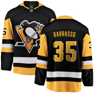 Youth Tom Barrasso Pittsburgh Penguins Fanatics Branded Home Jersey - Breakaway Black
