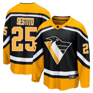 Youth Tom Sestito Pittsburgh Penguins Fanatics Branded Special Edition 2.0 Jersey - Breakaway Black