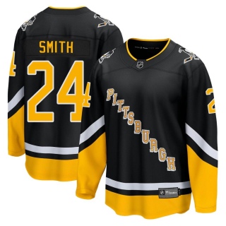 Youth Ty Smith Pittsburgh Penguins Fanatics Branded 2021/22 Alternate Breakaway Player Jersey - Premier Black